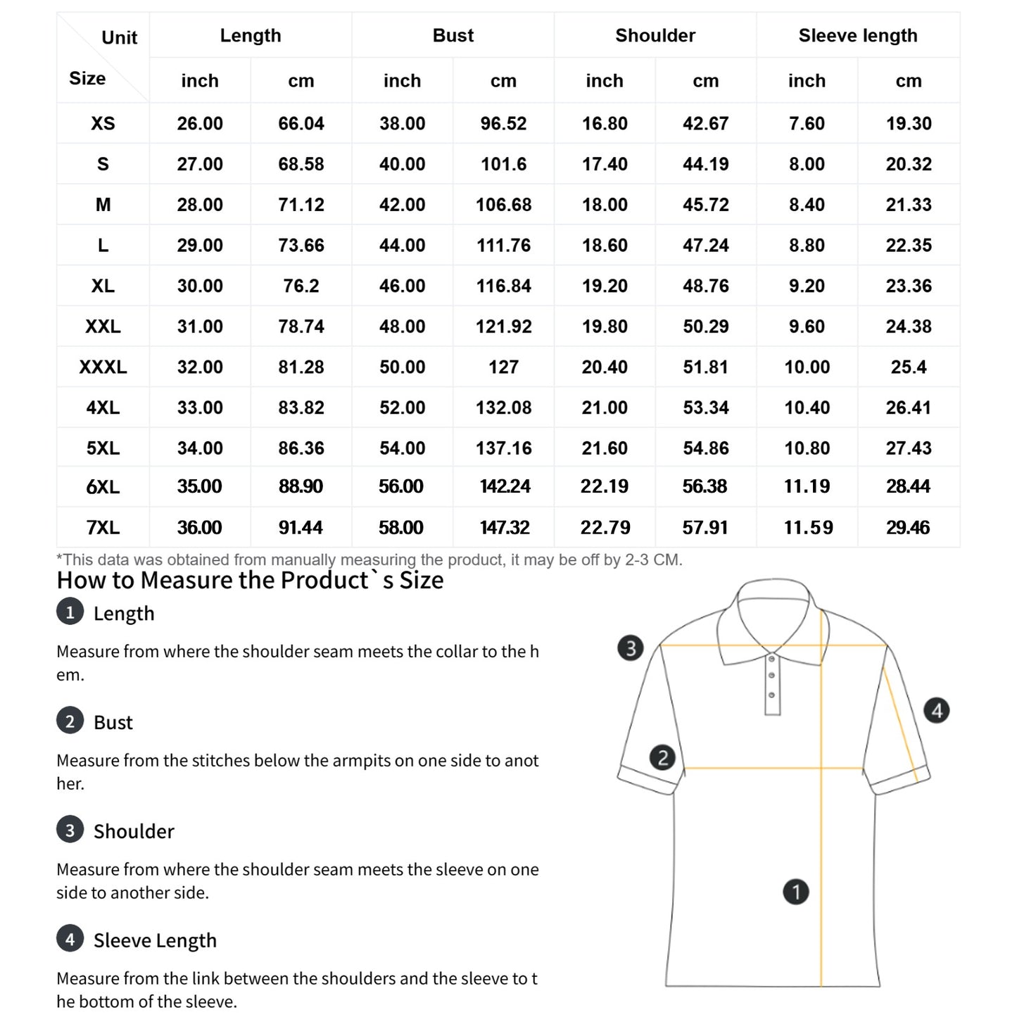 All-Over Print Men's Polo Shirt Golf Jersey Quick Dry-Black Button & Thread Collar
