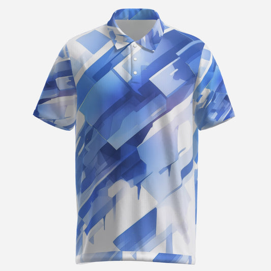 All-Over Print Men's Premium High-Elastic POLO Shirt-Five-Claw Buckle