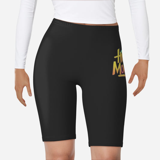 All-Over Print Women's Yoga Shorts-Polyester Double Side 250 GSm
