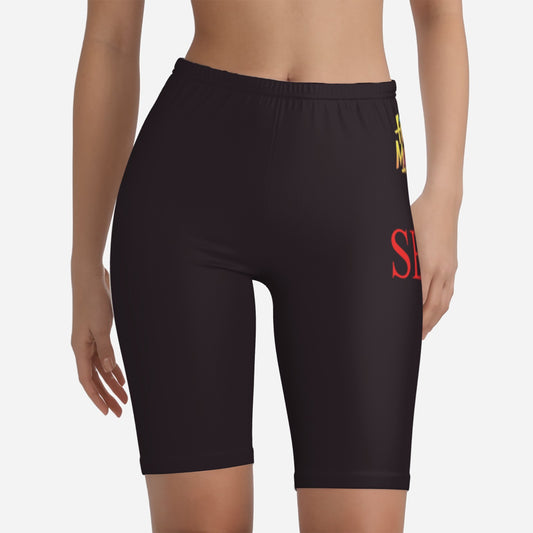 All-Over Print Women's Athletic Pants-Milk Silk 200 GSM