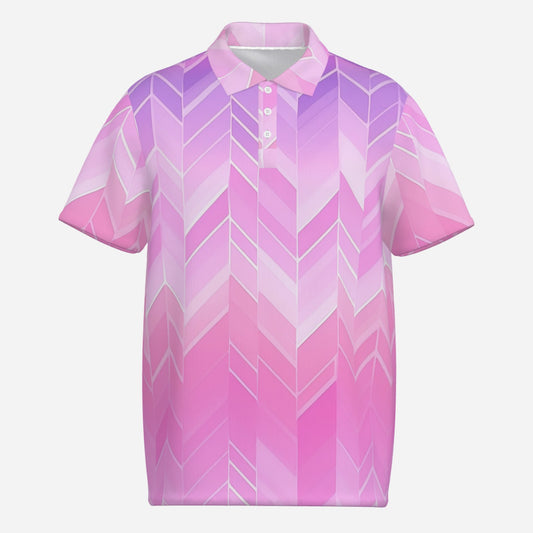 All-Over Print Men's Polo Shirt Separate Lapel Design-Brushed Milk Silk 200 GSM